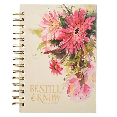 Picture of Large Wire Journal Be Still & Know Floral Psalm 46