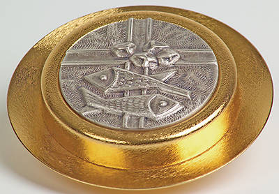 Picture of Koleys K661 35 Host Cap 24K Gold Plated Satin Pyx 4"