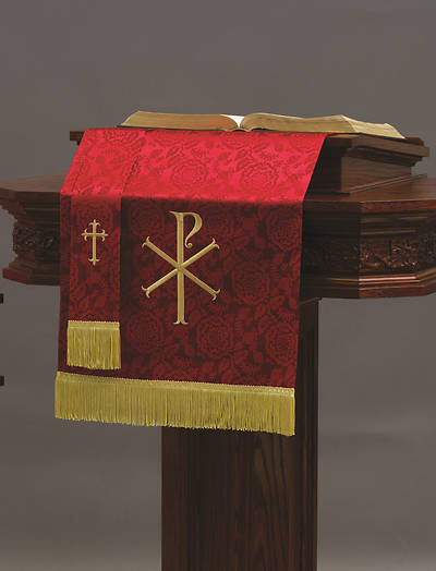 Picture of Abbott Hall Red Chi-Rho Two-Piece Parament Set