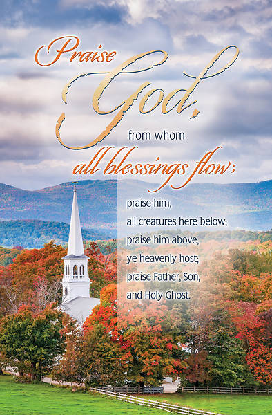 Picture of Praise God Fall Regular Size Bulletin