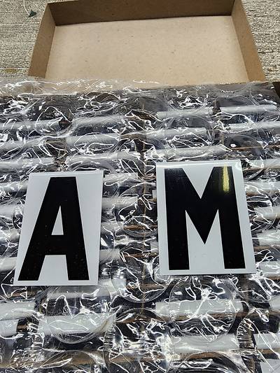 Picture of Bulletin Board Black Letters Set 2 3/8" Letter TAB126