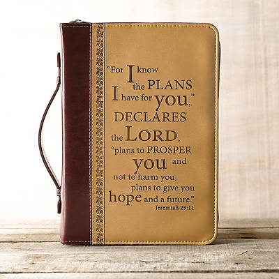 Picture of I Know the Plans LuxLeather Large Two-Tone Bible Cover