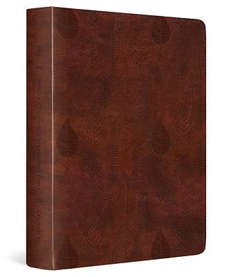 Picture of ESV Single Column Journaling Bible (Trutone, Chestnut, Leaves Design)