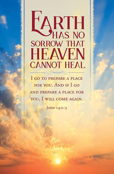 Picture of Earth Has No Sorrow Funeral Regular Size Bulletin