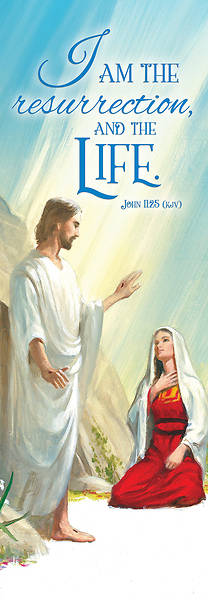Easter I am the Resurrection 2' x 6' Banner Fabric
