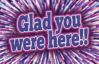 Kids Glad You Were Here Postcard