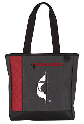 Heathered Polyester Cross & Flame Bag