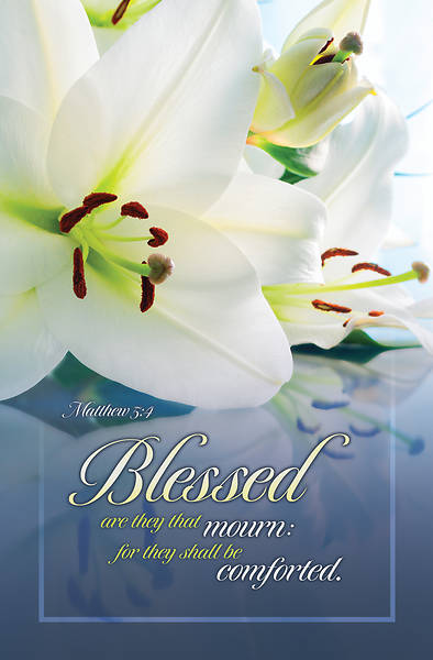 Picture of Blessed That Mourn Funeral Regular Size Bulletin