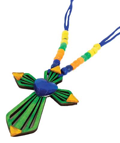 Picture of Vacation Bible School VBS 2021 Jesus Is Our Treasure Cross Craft Pkg of 12