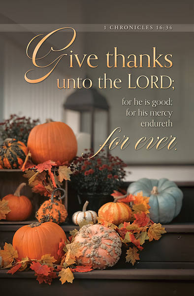 Give Thanks Thanksgiving Bulletin Regular