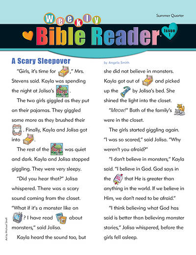 Heartshaper Early Elementary Bible Reader Take Home Papers PK5 Summer