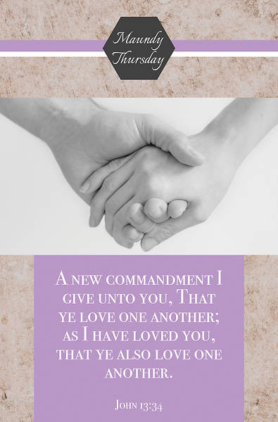 Picture of Love One Another Maundy Thursday Regular Size Bulletin