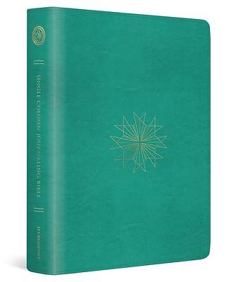 Picture of ESV Single Column Journaling Bible (Trutone, Teal, Resplendent Cross Design)