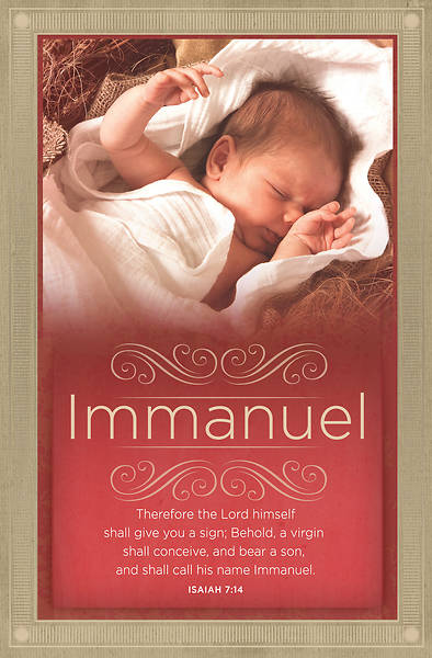Picture of Shall Call His Name Immanuel Christmas Bulletin - Pack of 100