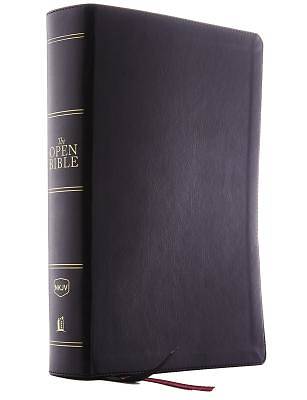 Picture of The NKJV, Open Bible, Imitation Leather, Black, Red Letter Edition, Comfort Print