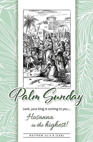 Picture of Palm Sunday Look King is Coming to You Bulletin
