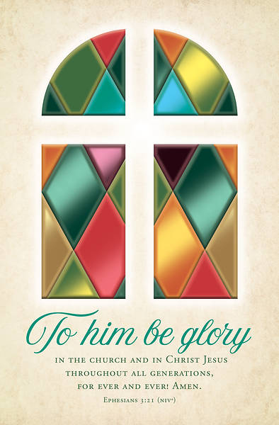 Picture of To Him Be Glory Church Anniversary Regular Size Bulletin