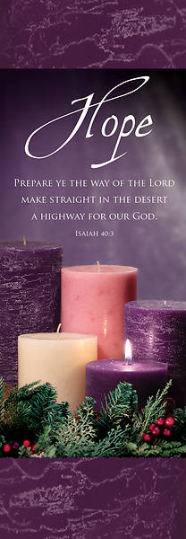 Advent Week 1 2' x 6' Vinyl Banner Isaiah 40:3