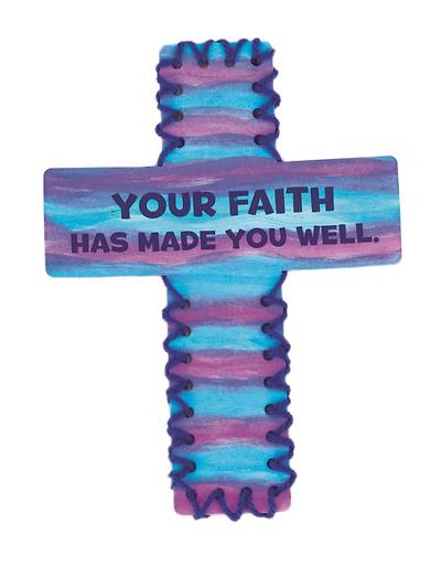 Picture of Vacation Bible School VBS 2021 Jesus Heals Lacing Cross Craft Pkg of 12