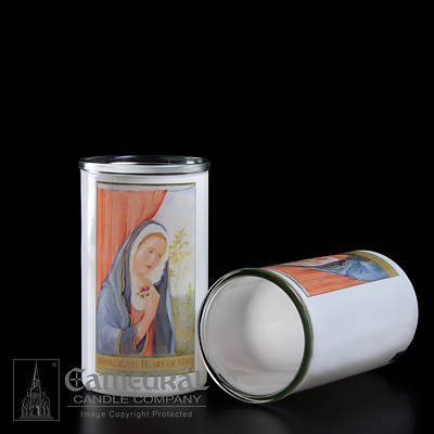 Picture of Immaculate Heart of Mary 3-Day Glass Globe