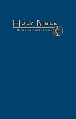 Picture of CEB Common English Large Print Pew Bible, Navy UMC Emblem