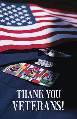 Picture of Thank You Patriotic Bulletin Pack of 100
