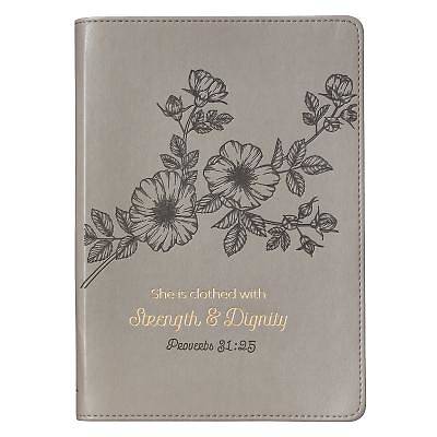 Picture of Journals Slimline Lux-Leather Flexcover Strength & Dignity Mauve