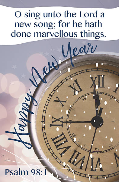 Picture of A New Song New Years Regular Size Bulletin