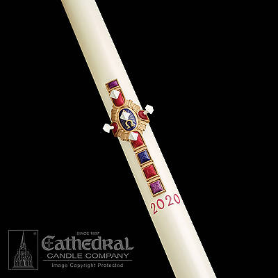 Picture of Cathedral Christ Victorious Paschal Candle 2-1/2" x 48"