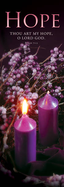 Banner Hope Advent 2 x 6 Vinyl