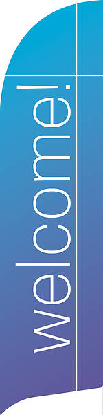 Picture of Welcome Color Wash Flag Banner