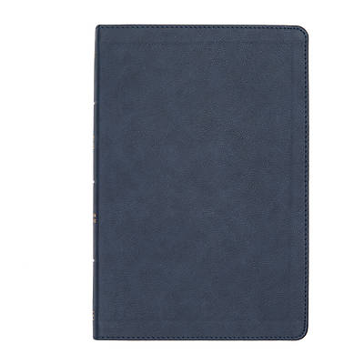 Picture of CSB Large Print Thinline Bible, Navy Leathertouch