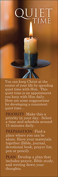 Picture of Adult Quiet Time Bookmark - Pack of 25