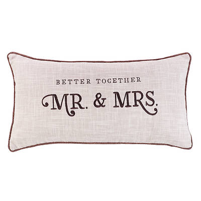 Picture of Better Together - Mr. & Mrs. Rectangular Pillow