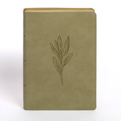 Picture of NASB Super Giant Print Reference Bible, Sage Suedesoft Leathertouch