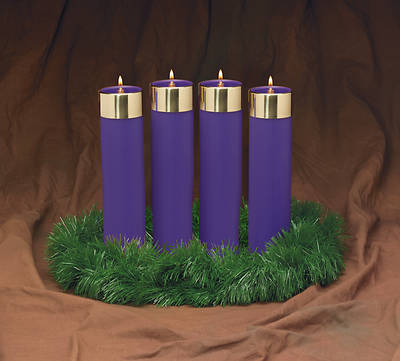 Picture of Advent Candela Set - 4 Blue