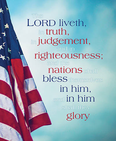 Picture of The Lord Liveth in Truth Patriotic Legal Size Bulletin