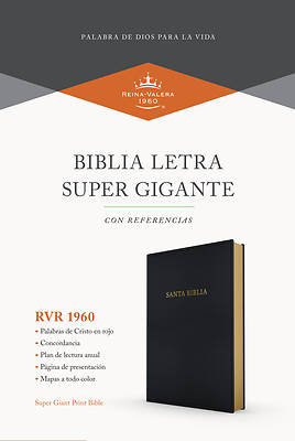Picture of Rvr 1960 Biblia Letra Súper Gigante, Negro Imitación Piel