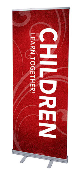 Picture of Flourish Children's Area RollUp Banner with Stand