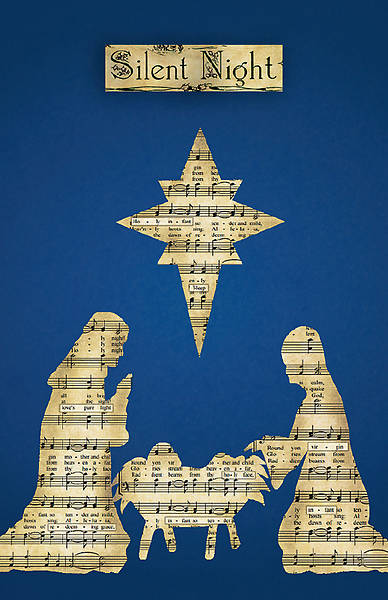 Picture of Silent Night Christmas Legal Size Bulletin