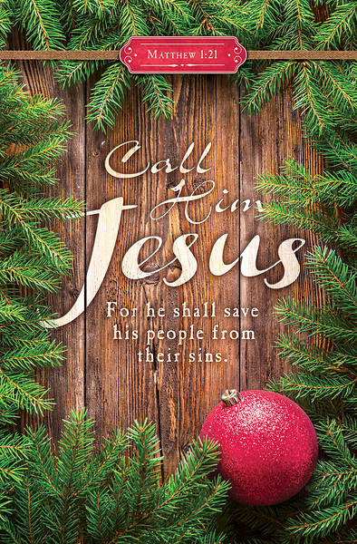 Picture of Call Him Jesus Christmas Regular Size Bulletin