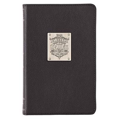Picture of Leather Journal Blessed Is the Man Badge Jer. 17