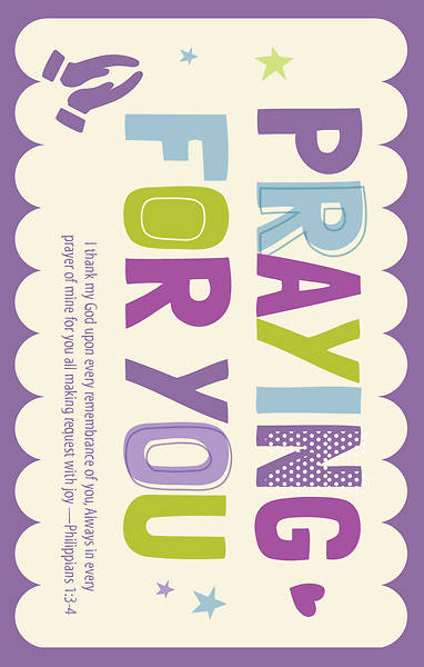 Picture of Praying for You Postcard - Pack of 25