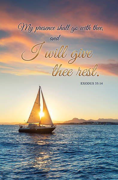 Picture of I Will Give You Rest Regular Size Bulletin