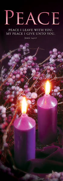 Banner Peace Advent 2 x 6 Fabric