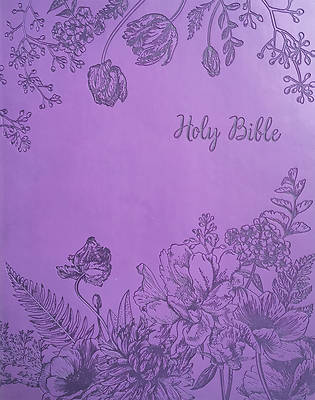 Picture of KJV Sword Study Bible Personal Size Large Print Designer Purple Ultrasoft Indexed