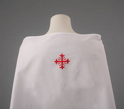 Picture of Cambric Linen Amice with Red Cross and Vine