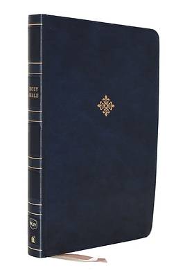 Picture of Nkjv, Thinline Reference Bible, Large Print, Leathersoft, Blue, Red Letter Edition, Comfort Print