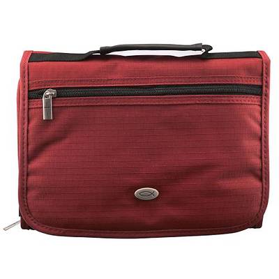 Picture of Bible Case Three Fold Maroon Medium