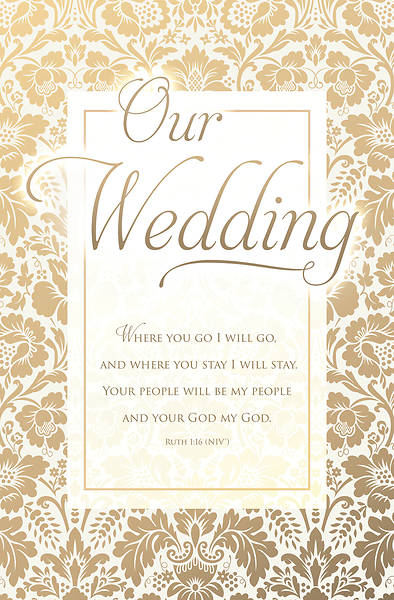 Picture of Our Wedding Regular Size Bulletin